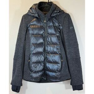 Halifax Women’s Traders Black Jacket Full Zip Down Filled Medium